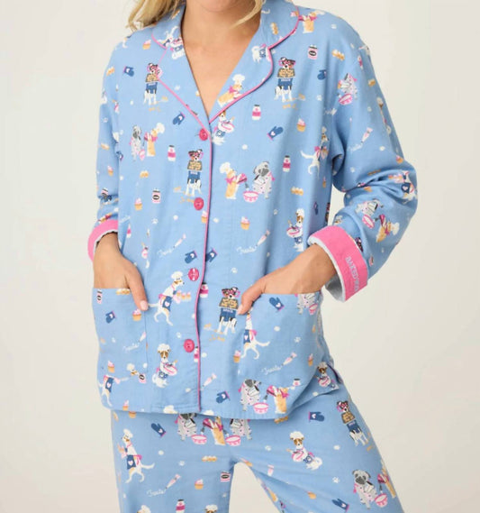 Pj Salvage - Baked Woof Love Flannel Pj Set