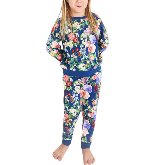 Posh Peanut - Girl's Long Sleeve Sweatshirt & Jogger Set