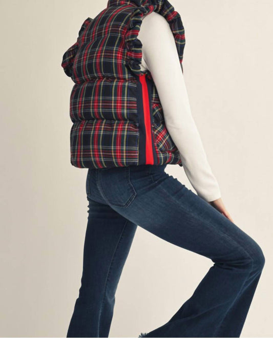 Jodifl - Plaid Ruffle Vest