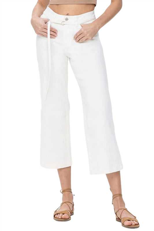Vervet By Flying Monkey - High Rise Crop Wide Leg Jean