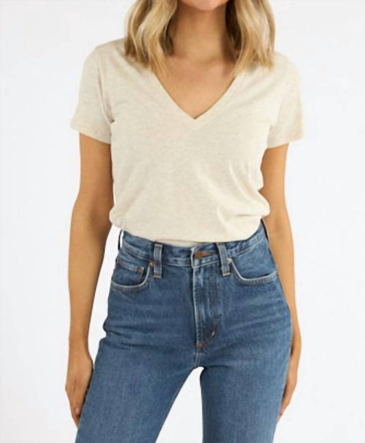 Nation Ltd - Blair Short Sleeve Slim V Tee