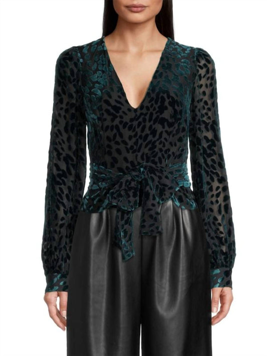 Toccin - Louisa Velvet Burnout Top