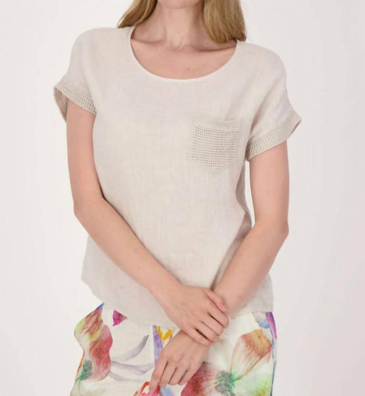 Spanner - Linen Pocket Top