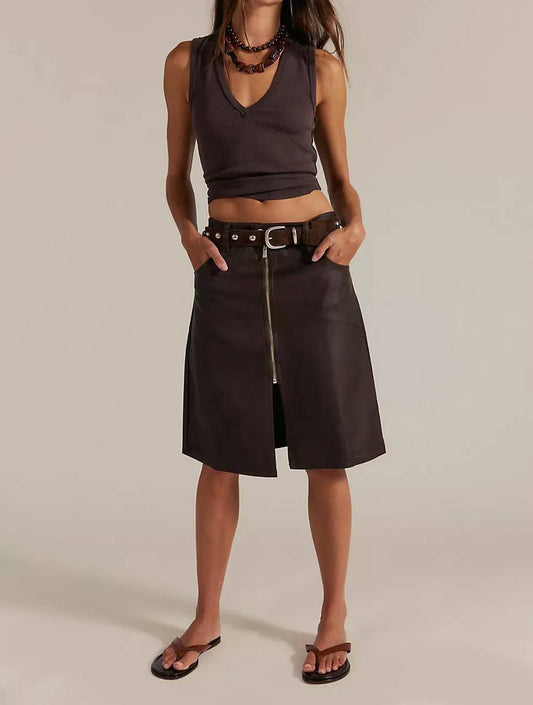 Free People - Sycamore Vegan Midi Skirt