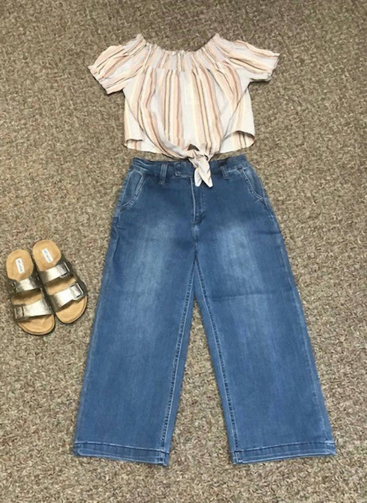 Blank - Women's Wide Leg Capri