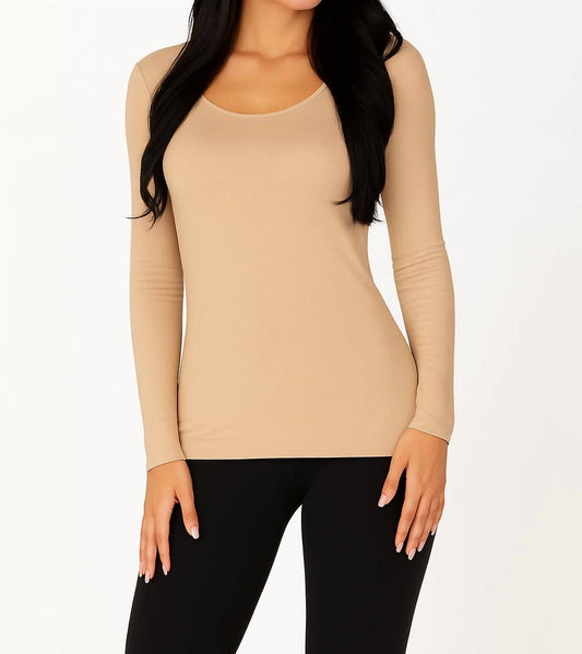 Angel Apparel - Long Sleeve Scoop Neck Tee