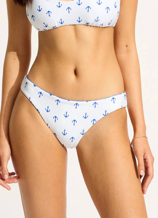 Seafolly - Ahoy Reversible Hipster Bikini Bottom