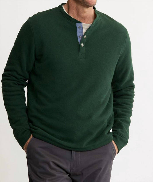 Jachs New York - Union Sherpa Lined Recycled Jacquard Henley Sweater