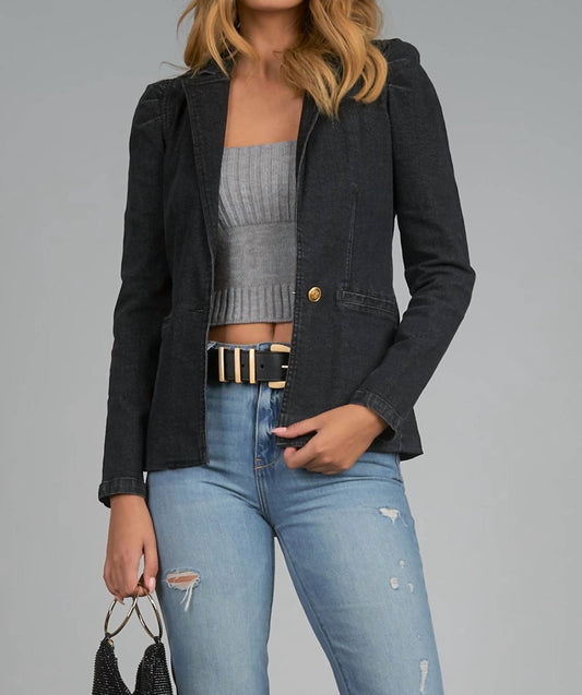 PUFF SLEEVE BLAZER JACKET