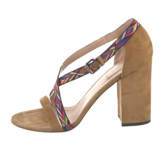 Valentino Garavani - Women's Suede Embroidered Sandals