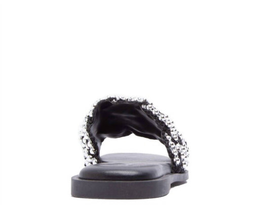 Qupid - Women's Beaded Slides