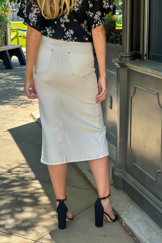 Ellison - Ell Slit Denim Skirt