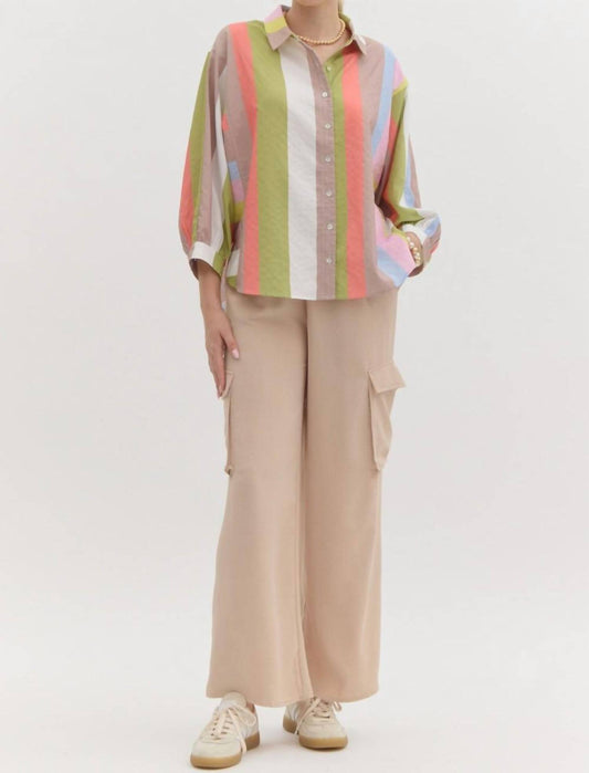 Entro - Women's Striped Blouse