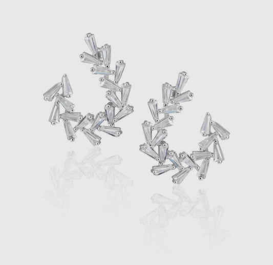 Sahira - Women's Arianna Baguette Earrings