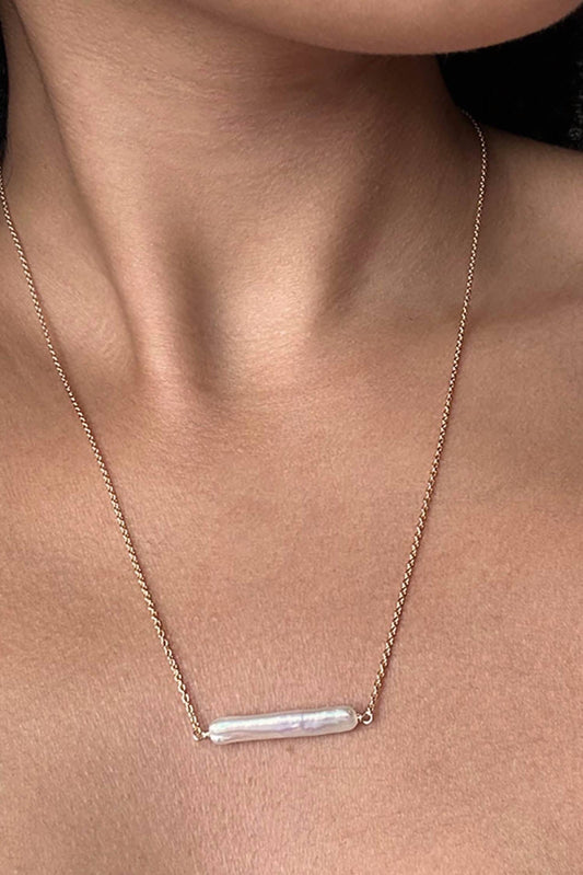 Astor & Orion - Women's Maris Pearl Bar Necklace
