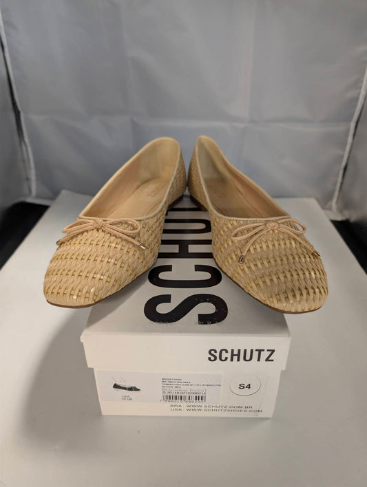 Schutz - WOMEN'S ARISSA STRAW FLATS