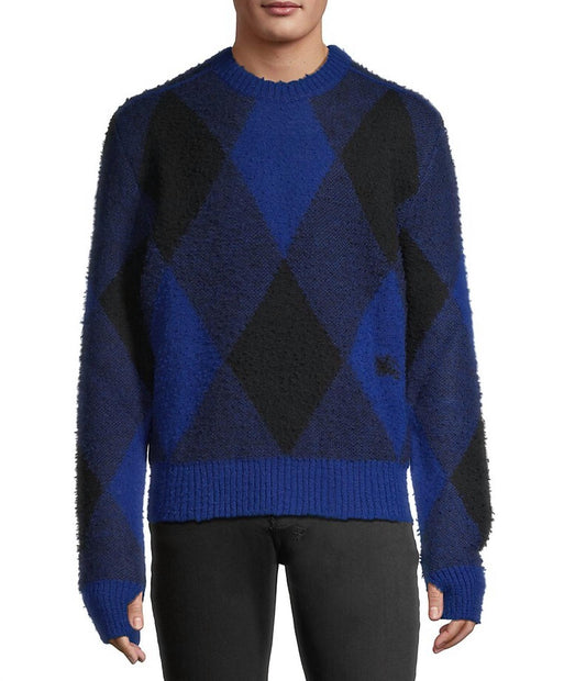 Burberry - Men's Argyle Check EKD Wool Pullover Sweater