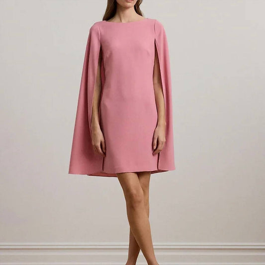 Ralph Lauren - Cape Georgette Cocktail Dress