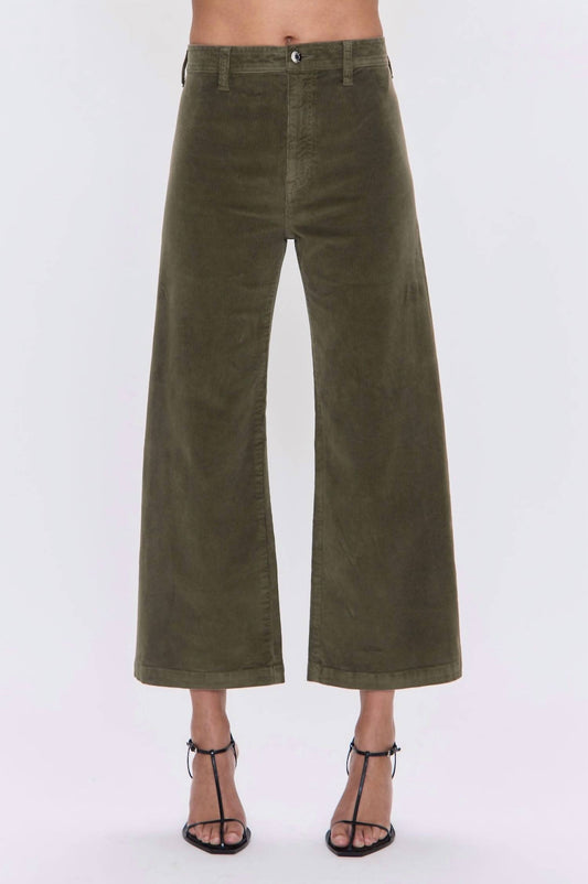 Pistola - Penny Cropped High-rise Corduroy Pants