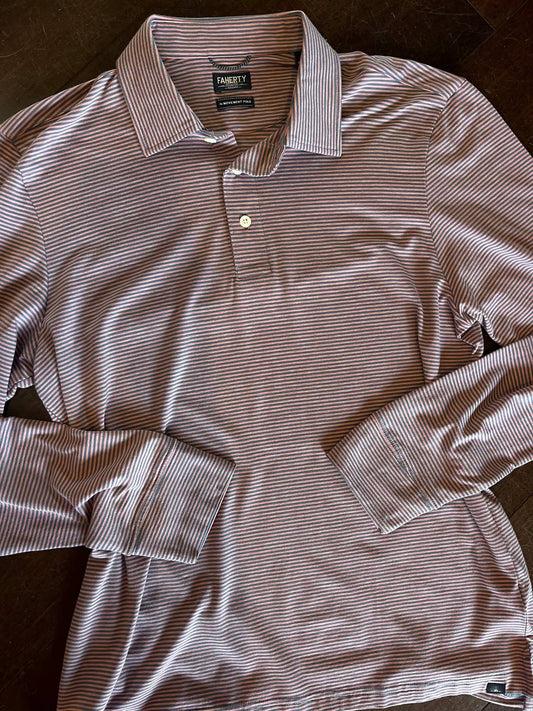 Faherty - Men's Long Sleeve Movement Polo