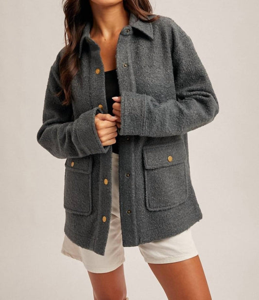 Hem & Thread - Teddy Snap Jacket