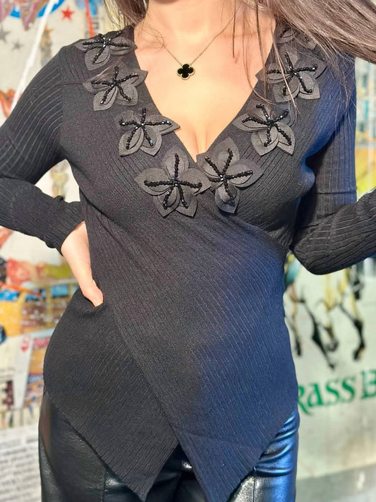 Azi - Fancy Wrap Sweater