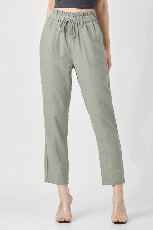 Risen - Linen Straight Leg Pants