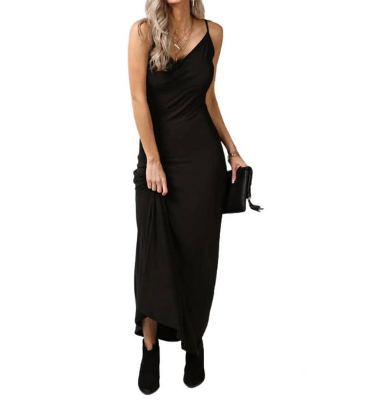 Hidden - Mandy Cowl Neck Maxi Dress