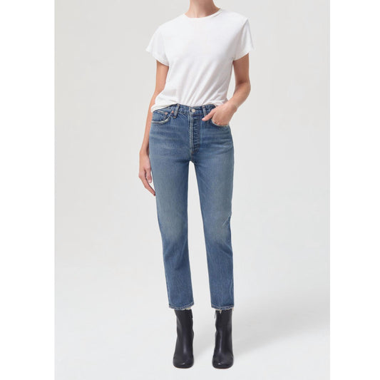 Agolde - Riley High Rise Crop Jeans