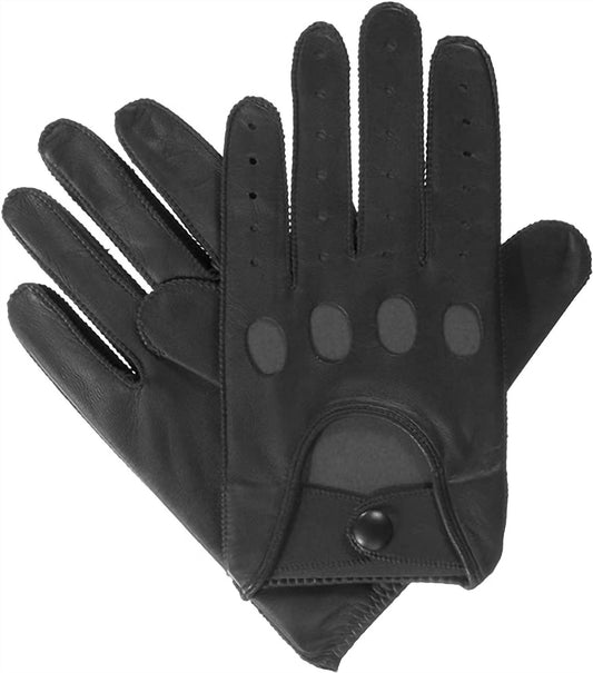 Signature Men's Smooth Leather Driving Gloves