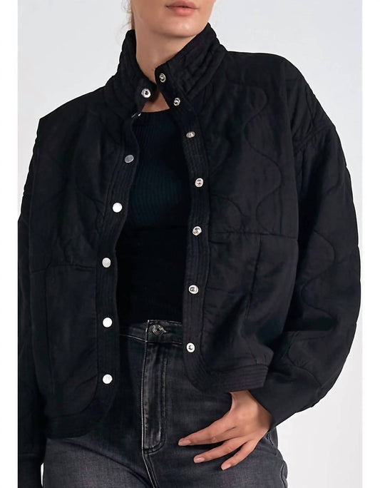 Elan - Quilted Bomber Tencel Jacket