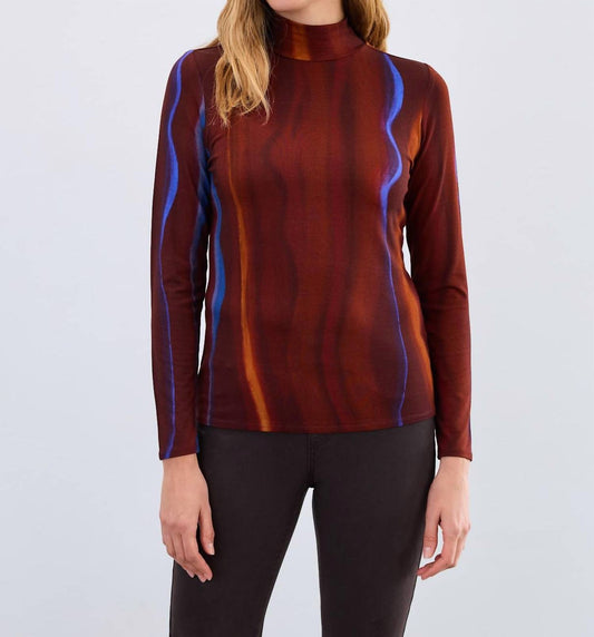 Fdj - Long Sleeve Mock Neck Top