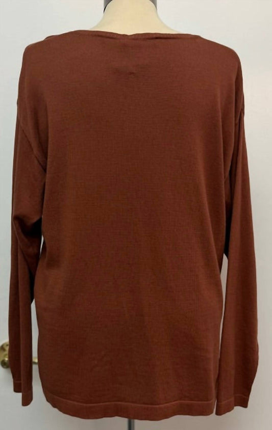 Lisette - Women's Long Sleeve V-Neck Sweater