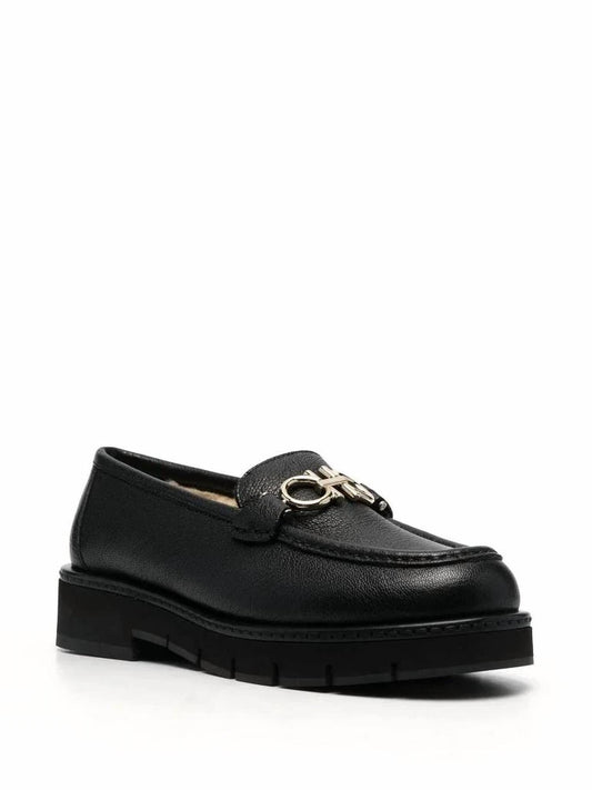 Salvatore Ferragamo - Women's Buckle-detail Leather Loafers
