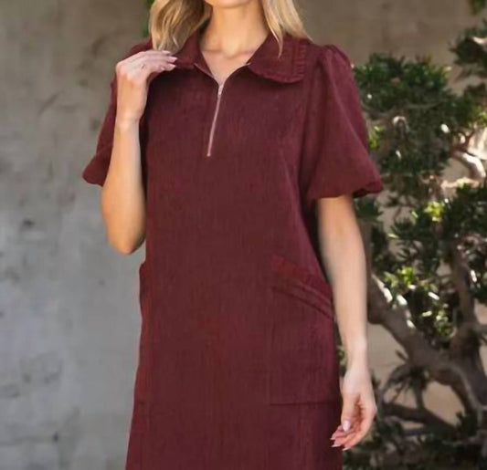 Voy - Raquel Ruffle Pocket Detail Mini Dress