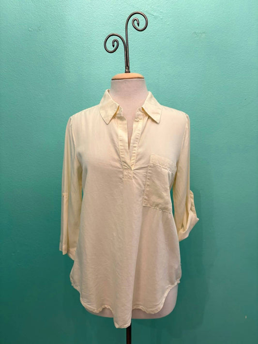 Mododoc - Women's Roll Tab Patch Pocket Tunic