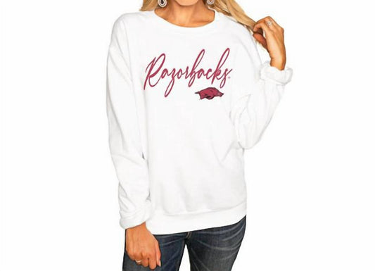 Gameday Couture - University of Arkansas Long Sleeve Sweatshirt