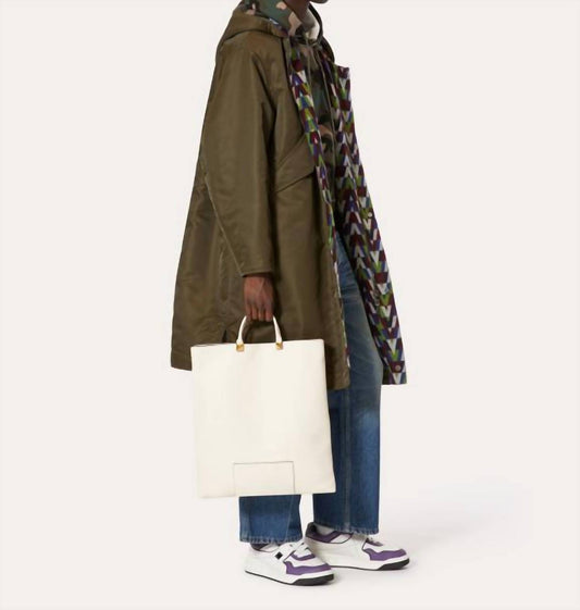 Valentino - Optical Printed Lined Long Nylon Jacket