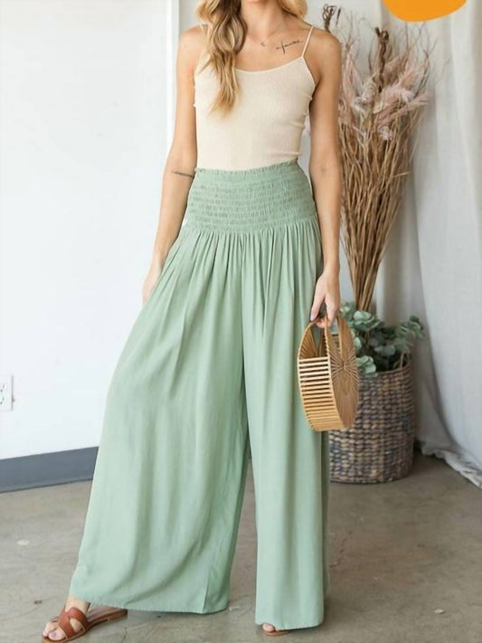 LE’MERE SAGE CURVY PALAZZO