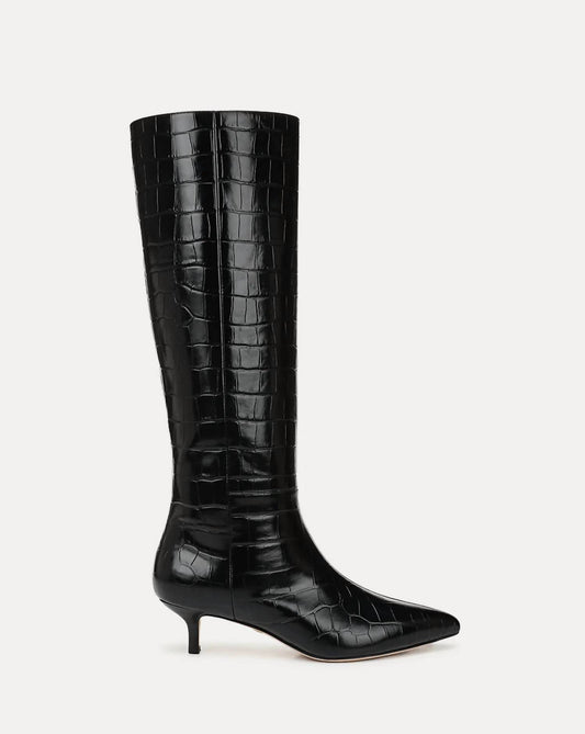 Veronica Beard - Women's Lisa Croc Embossed Tall Boot