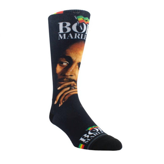 Perri’S Socks - Men's Bob Marley One Love Portrait Crew Socks