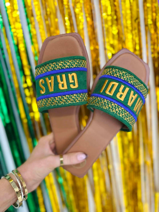 Makers - Women's Krewe Queen Mardi Gras Sandals