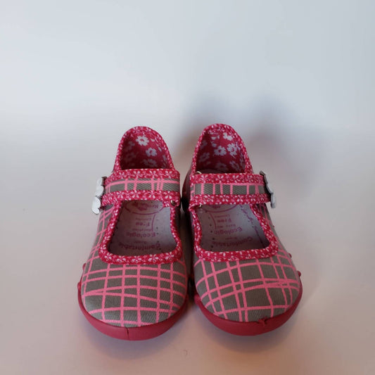 Renbut Shoes - Girl's Velcro Strap Mary Jane Casual Flat