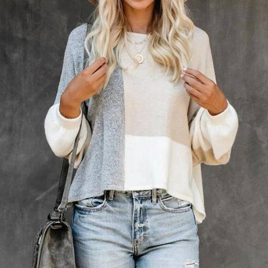 Lily Clothing - Color Block Knit Sweater