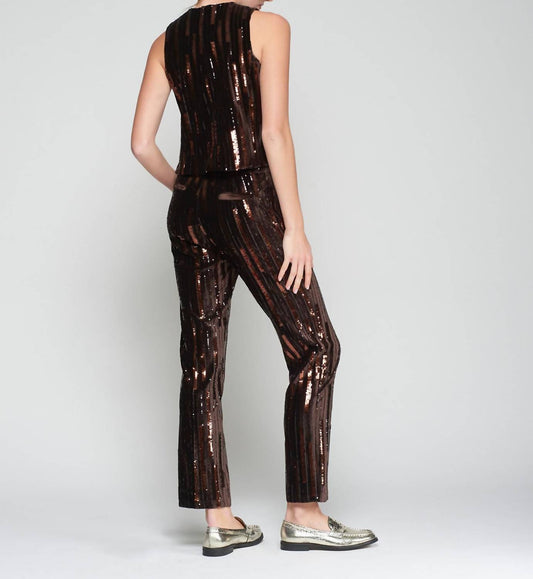 Vilagallo - Straight Leg Sequined Pant