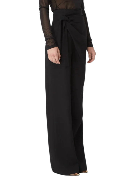 Gauge 81 - Carlow Knotted Draped Crepe Wide-leg Pants