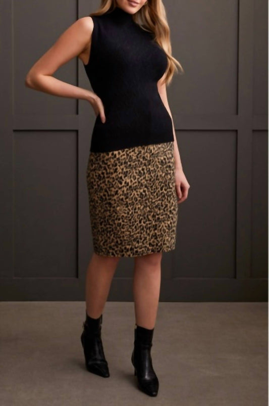 Tribal - Sleeveless Mock Neck Top