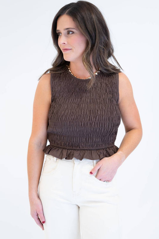 Thml - Smocked Sleeveless Top