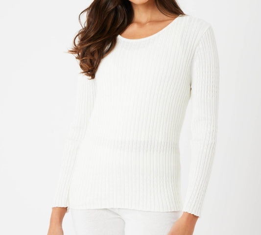 French Kyss - Long Sleeve Round Neck Top