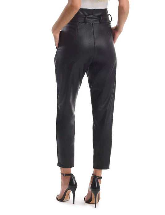 Commando - Faux Leather Paperbag Pant